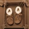 Zapatos de Algodón con Forro de Felpa para Mujer, Invierno 2026 Nuevo Retro Versátil Moño Cordones Suaves Uso Bidireccional Zapatos Birkenstock
