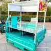 Carro de Trípode Calamar-Plancha de Hierro Modificado para Carne Guisada, Soporte Duradero para Venta Ambulante, Vehículo Eléctrico de Barbacoa Modificado