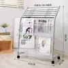 Porta Periódicos Clip Estante para Libros y Periódicos Pequeño Revista Promoción Exhibidor de Piso Almacenamiento Almacenamiento Simple Oficina Porta Periódicos
