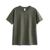 Camiseta Artesanal de Tejido de Barril 100% Algodón para Hombres y Mujeres, Sin Costuras Laterales, Top de Punto Transpirable, Fuerte Fabricante OEM, Venta al por Mayor OEM
