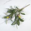 Simulação de planta verde, ramo de oliveira, 3 garfos com fruta, ramo de oliveira, ramo falso, casamento, casa, fotografia, adereços, arranjo de flores, decoração