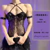Lingerie Sexy Lobe Estilo Morcego Transparente Body Justo Roupa de Dormir Tentação Apaixonada Masculina Qqny Peça Única Atacado