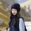 Gorro de Montañismo para Mujer Sichuan Oeste 2026 Nuevo Estilo Senderismo al Aire Libre Viajes Circunferencia de Cabeza Grande Hace que la Cara se Vea Más Pequeña Gorro de Lana Tejida Holgado