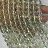 Contas redondas de vidro de cristal azul safira cortadas AB cor 96 superfície disco rígido corte contas DIY cordão várias cores disponíveis