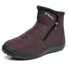 Botas de Neve Grossas com Forro de Lã para o Inverno Transfronteiriças para Homens e Mulheres Casal Tamanho Grande Impermeáveis Botas de Algodão Comércio Exterior Sapatos de Algodão Quentes para Mulheres