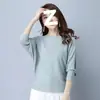 Estación Internacional Spot Comercio Exterior Europeo y Americano Cuello Redondo Manga de Murciélago Suéter de Punto Holgado para Mujer Amazon Aliexpress