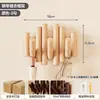Perchero de madera maciza nórdico, perchero de pared estilo teclas de piano, gancho de pared para entrada, gancho detrás de la puerta del dormitorio, gancho de pared