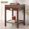 Nova Mesa de Centro de Madeira Maciça Estilo Chinês, Mesa Lateral de Sofá, Mesa de Canto, Mesa Quadrada Pequena, Gabinete Lateral, Mesa de Chá, Mesa de Chá para Sala de Estar, Suporte para Flores, Suporte para Aquário