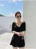 2026 Japão-Coreia Transfronteiriço Novo Estilo Maiô Peça Única Conjunto de Duas Peças Roupa de Banho Sexy Comércio Exterior Atacado em Estoque