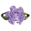 Fábrica de Fitas Folha em Oito 3D Decoração Floral Feita à Mão Fita de Cetim de Poliéster Fita de Organza Decoração de Folha Fita Floral