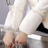 Mangas Cortas Impermeables Ruiya Otoño e Invierno para Mujer, Mangas de Chaqueta de Plumas Resistentes a Manchas para Trabajos de Cocina, Mangas Protectoras para Estudiantes Mujeres al por Mayor