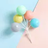 Decorações de Bolo de Aniversário Infantis Tendência Estilo Ins Coreano Urso Pintado à Mão Macarons Coloridos Balões 3D