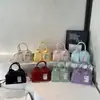 Moda Brillante de Primavera 2025 Cara Brillante Color Sólido Coreano Bolso Boston Portátil Diseño de Nicho Bolso de Hombro Cruzado