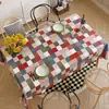 Mantel impermeable a prueba de aceite de PVC Estilo Dopamina Ins Mantel de Mesa Almohadilla Protectora Mantel Rectangular para Mesa de Comedor Mantel para Mesa de Comedor de Tacto de Alta Gama