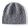 Chapéus de Cashmere para Homens e Mulheres, Chapéus de Malha Quentes de Cashmere para Outono e Inverno com Novo Padrão de Rede, Chapéus de Lã Quentes para Exterior