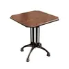 Mesa Estilo Americano, Cafetería de Moda, Mesa y Sillas de Comedor para Restaurante Occidental, Mesa de Comedor Cuadrada de Madera Maciza Color Nogal Vintage, Mesa Cuadrada, Mesa Larga