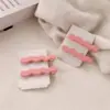 Pasador de Onda Rosa de Alta Gama para Niña, Flequillo Lateral Despeinado Famoso en Internet, Tocado, Pasador Sencillo, Accesorios para el Cabello