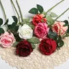 Flor Artificial Nueva Flor Individual de Rosa Flor de Boda Ramo de Flores Falsas Decoración de Flor de Seda de Alta Calidad Floricultura Suave