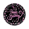 Nueva venta caliente de Amazon negro dorado rosa dorado decoración de fiesta de CUMPLEAÑOS para adultos juego FELIZ CUMPLEAÑOS