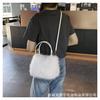 Bolsa de Pele Sintética de Raposa 2026 Transfronteiriça Bolsa de Cintura de Couro Feminina para Xiaohongshu Bolsa Tote Transversal de Inverno Versátil