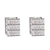 Pendientes japoneses y coreanos de plata s925 con diseño de aguja, cuadrados, geométricos, con rayas huecas, personalizados, de lujo, estilo frío, para mujer