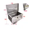 Máquina injetora funil de aço inoxidável funil quadrado funil redondo base do funil máquina de sucção assento de conversão do funil de alimentação base quadrada tubo inclinado