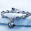 Zhenrong comercio exterior venta caliente moda alta calidad cristal romántico amor pulsera femenina estilo coreano joyería fábrica venta al por mayor