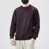 Ropa para Hombre Fengshe / 380g Ropa para Hombre Cuello Solapa Manga Larga 2026 Nueva Temporada Primavera y Otoño Sudadera Pesada Cuello Redondo Sin Capucha