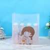 Sacos Pequenos de Papel Crepom para Assar, Sacos de Embalagem, Sacos de Mão para Comida e Pão, Sacos de Embalagem Plásticos Semi-Transparentes com Boca Plana, Sacos de Quatro Dedos