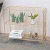 Estante de Almacenamiento para Comercio Exterior Moderno Simple Rejilla de Hierro Estante de Almacenamiento Estante Decorativo de Piso Librero Estante de Almacenamiento para Sala de Estar