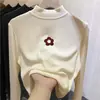 Nueva y moderna capa base térmica de otoño/invierno para niños, cuello alto medio para niñas, top cálido y casual para niños mayores