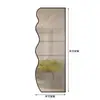 Divisória de Vidro Changhong Estilo Creme Entrada da Sala de Estar Vidro com Padrão de Água Banheiro Tela de Aço Inoxidável de Ferro