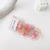 Elásticos de Cabelo Descartáveis para Mulheres, Pretos, Espessados, Alta Elasticidade, Não Danificam o Cabelo, Pequenos Elásticos de Cabelo para Crianças, Acessórios de Cabelo