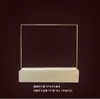 Luz nocturna 3D transfronteriza, tablero de notas de madera maciza, lámpara de mesa LED, tablero de mensajes luminoso USB, regalo para niños, lámpara de ambiente para dormitorio