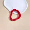 Anillo para mascarilla banda de goma plisada cuerda de coleta banda para el pelo de tela suave banda elástica alta para coleta cuerda para el pelo versátil accesorios para el pelo