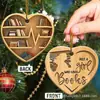 Ornamento Coração de Amantes de Livros pingente de amor em acrílico etiqueta para estante de livros pingente para árvore de Natal