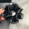 Diadema de terciopelo exquisito con pedrería estilo coreano de lujo ligero para mujer, diseño suave y único, banda elástica para coleta baja, modelo nuevo