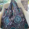 2025 Nueva Bolsa de Compras Plegable Tela Floral Portátil Poliéster Tote Bolsa de Almacenamiento Gran Capacidad Bolsa para la Compra del Supermercado Venta al por Mayor
