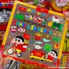 Pegatinas 3D de Crayon Shin-chan en Relieve Impermeables DIY para Patinete Eléctrico, Teléfono, Tableta, Dibujos Animados Lindos, Pegatinas Decorativas