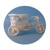 Fabricante Original Venta al por Mayor Triciclo Cesta de Flores Muñeco Confundido Accesorios Decorativos Bicicleta con Lazo Cesta de Flores