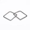 Hebilla cuadrada para caja de anillos, anillo conector, hebilla rectangular CB-0331, anillo cuadrado, acero inoxidable, anillo para bolsa, accesorios de ferretería al por mayor