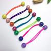 Corda de Cabeça Infantil Cor Candy Elástico de Borracha Anéis de Cabelo Corda de Cabeça para Rabo de Cavalo Sete Cores Bola Redonda Acessórios de Cabeça Acessórios de Cabelo de Princesa