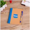 Caderno Personalizado com Espiral Publicitário, Atacado com Logo, Conjunto de Caneta e Espiral, Brinde Corporativo Especial