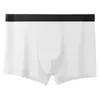 Ropa interior para hombre de algodón puro hecha a medida, calzoncillos tipo bóxer de color liso cómodos y transpirables para verano, calzoncillos deportivos de algodón de talla grande de cuatro puntas