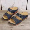 Sandalias de Cuña Retro Antideslizantes de Comercio Exterior para Mujer Talla Grande 2026 Punta Redonda Modelo Nuevo