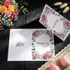 Sobre de Papel Kraft con Flor Grande, Sencillo y Fresco, Tarjeta de Felicitación Hecha a Mano de Alta Gama, Tarjeta de Invitación, Especial para Enviar por Correo