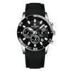 Reloj deportivo de silicona Reward para hombre, calendario de 6 pines, luminoso, resistente al agua, cronógrafo multifunción RD83005M