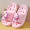 Pantuflas de Verano Antideslizantes Huecas de Secado Rápido de Dibujos Animados de Eva para Niños, para Uso en el Baño de Niñas