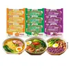 Fideos vegetales integrales de cinco verduras, sustituto de comida cero grasa, conveniente caja completa de fideos instantáneos, láminas de fideos instantáneos, té de hierbas, coloridos