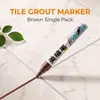 Plumón sellador para azulejos de cerámica y baldosas de piso, sellador especializado que cambia de color, herramienta de construcción, plumón reparador de color para juntas, plumón de retoque de color para muebles de secado rápido